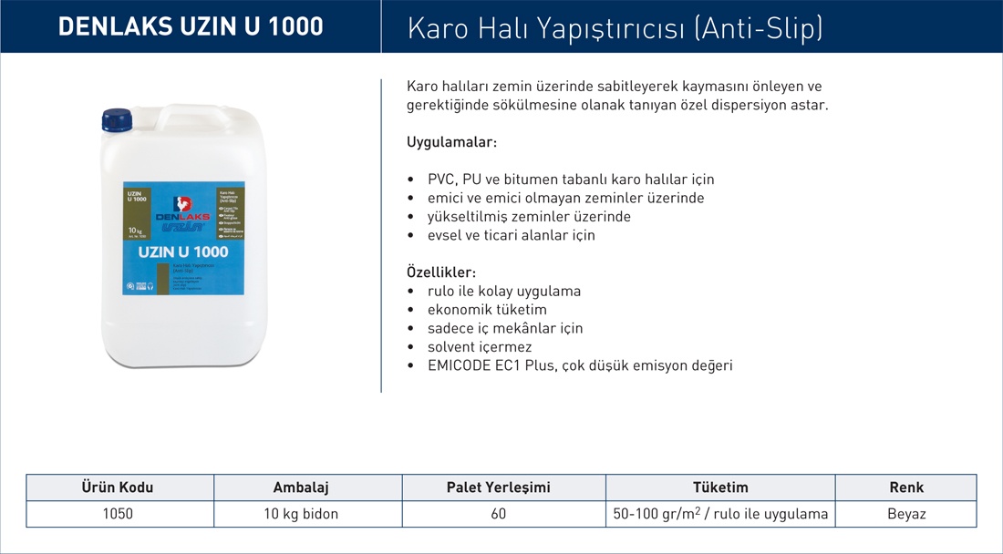 C500 Anti Slip Karo Halı Yapıştırıcısı