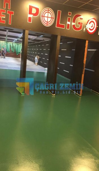 Poliüretan Zemin Kaplama Yeşil | cagri zemin